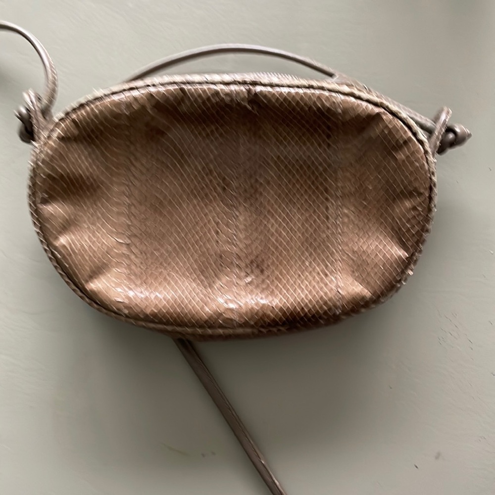 Tan Snake Skin Clutch/Purse by Magid
